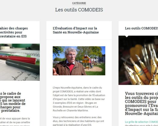 Les outils COMODEIS sur la plateforme Santé et territoires