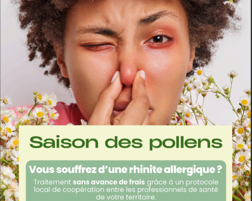 La CPTS fournit des affiches à installer sur la devanture de l’officine