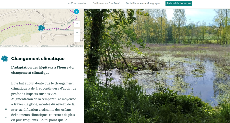 Ces balades disponibles sur storymaps. arcgis.com @ Grand Poitiers